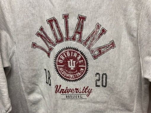 Vintage 90s Indiana Hoosiers Champion Sweatshirt Crewneck for NCAA Fans - Show Your State University Spirit - Image 2