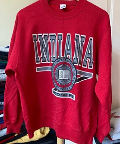Vintage 90s Indiana University Hoosiers Sweatshirt - Classic College Shirts - State University Shirts