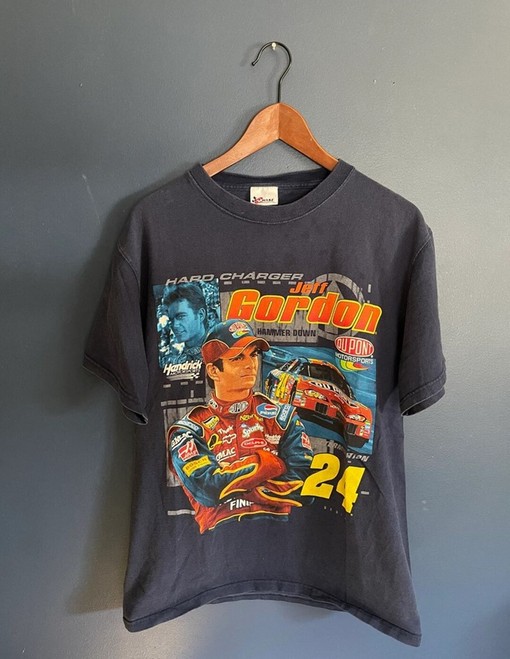 Vintage 90s Jeff Gordon NASCAR Chevy Monte Carlo SS Racing Tee Shirt, Retro NASCAR Shirts, Hoodie