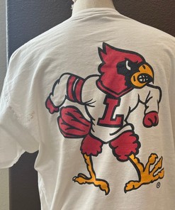 Vintage 90's Louisville Cardinals College Sports Team Hoodie Sweatshirt - NCAA Shirts for Men