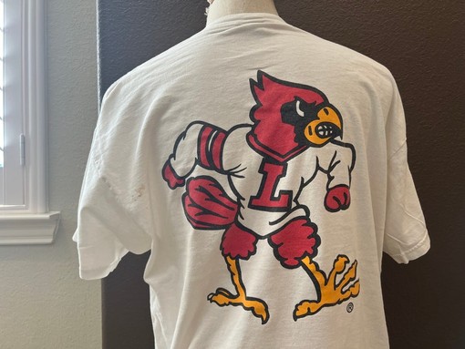 Vintage 90's Louisville Cardinals College Sports Team Hoodie Sweatshirt - NCAA Shirts for Men
