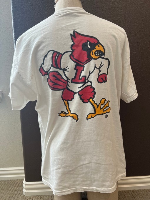 Vintage 90's Louisville Cardinals College Sports Team Hoodie Sweatshirt - NCAA Shirts for Men - Image 2