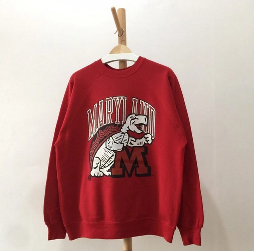 Vintage 90s Maryland Terrapins Crewneck Sweatshirt - Maryland Terrapins Shirt, Hoodie - ncaa shirts