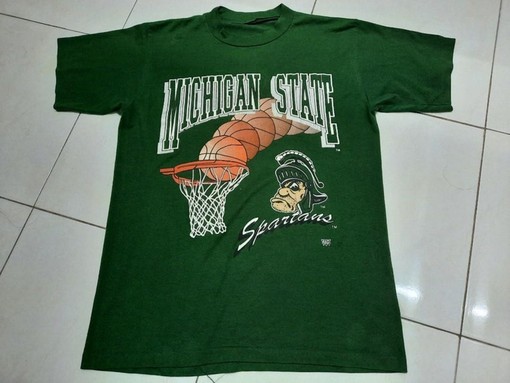 Vintage 90s Michigan State Spartans Shirt - Ideal for Spartan Fans