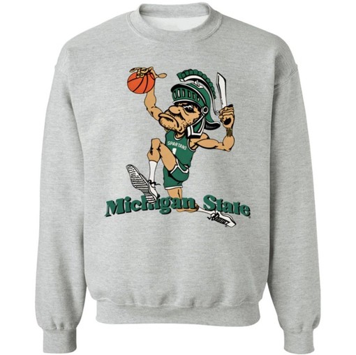 Vintage 90s Michigan State Spartans Sweatshirt, Michigan State University Hoodie - NCAA Fan Gear