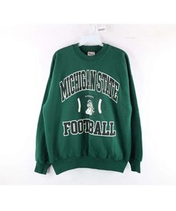 Vintage 90s Michigan State Spartans Sweatshirt, Michigan State University Spartans Gifts for Fans