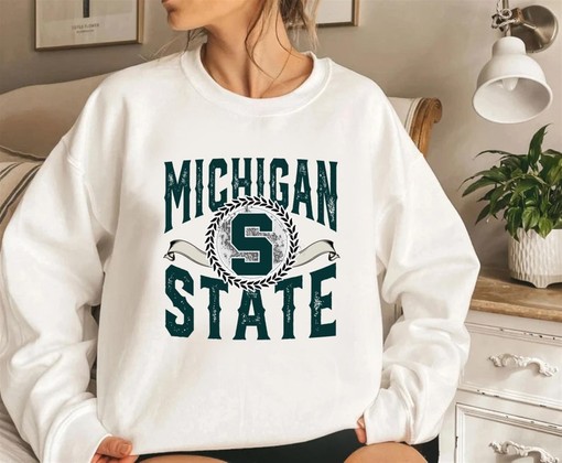 Vintage 90s Michigan University Sweatshirt Hoodie Shirt, Retro U of M Apparel Gift with American University Shirt