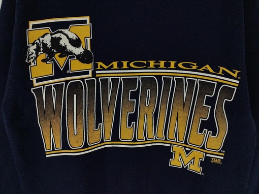 Vintage 90s Michigan Wolverines Sweatshirt, Hoodie, and Tee - Full-Size NCAA Gifts - Image 2
