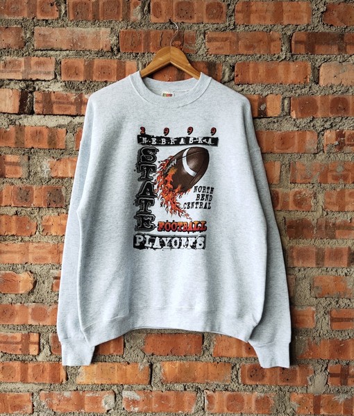 Vintage 90s NCAA Nebraska State Football University Sweatshirt, Hoodie & Tee - Unisex NCAA Style
