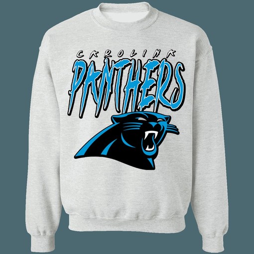 Vintage 90's NFL Carolina Panthers American Football Lover Sweatshirt Hoodie - Image 2