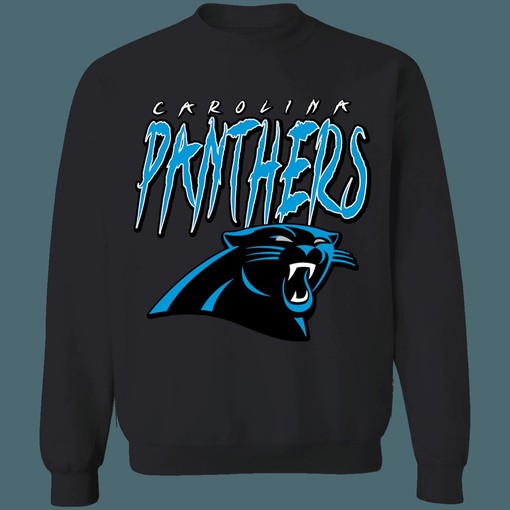 Vintage 90's NFL Carolina Panthers American Football Lover Sweatshirt Hoodie - Image 3