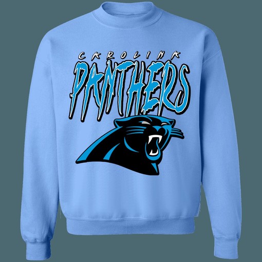 Vintage 90's NFL Carolina Panthers American Football Lover Sweatshirt Hoodie - Image 4