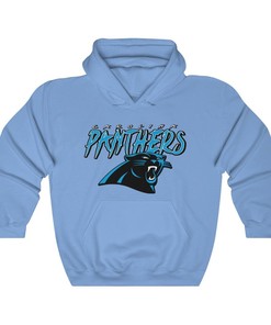 Vintage 90's NFL Carolina Panthers Hoodie Sweatshirt Sport Shirt - Must-have for Fans