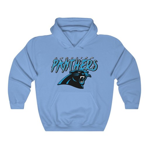 Vintage 90's NFL Carolina Panthers Hoodie Sweatshirt Sport Shirt - Must-have for Fans