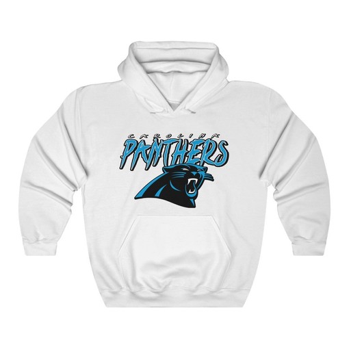 Vintage 90's NFL Carolina Panthers Hoodie Sweatshirt Sport Shirt - Must-have for Fans - Image 2