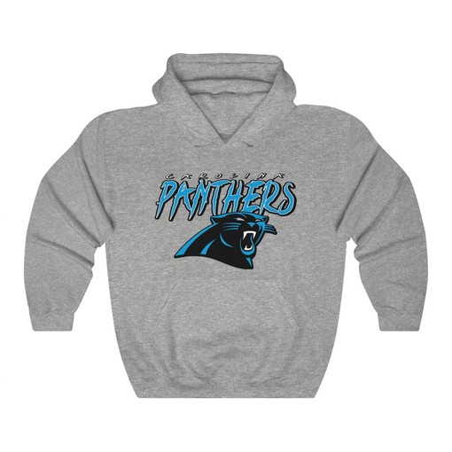 Vintage 90's NFL Carolina Panthers Hoodie Sweatshirt Sport Shirt - Must-have for Fans - Image 4
