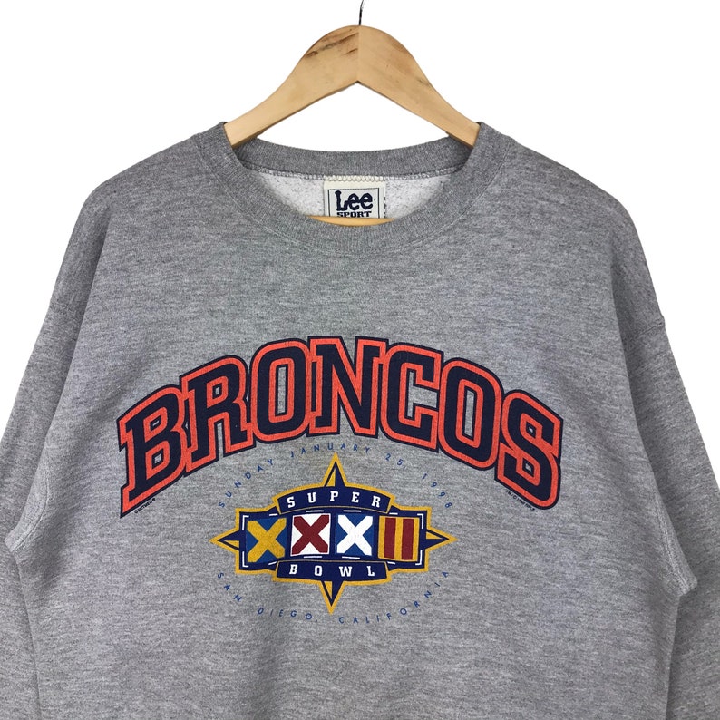 Vintage 90s NFL Denver Broncos Crewneck Sweatshirt for California Pullover Lovers - Image 2