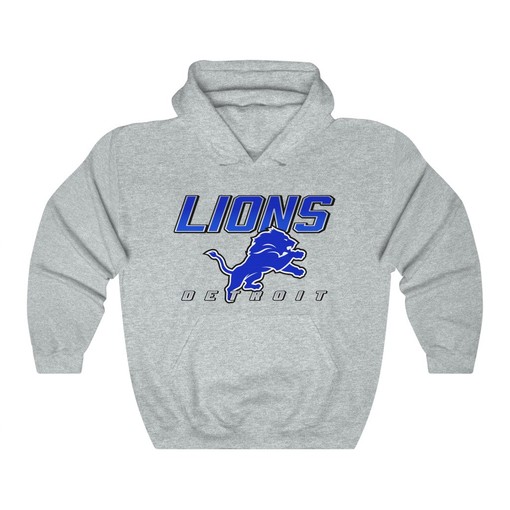 Vintage 90's NFL Detroit Lions Hoodie Sweatshirt Sport Shirt for Men