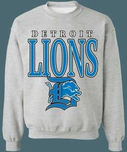 Vintage 90's NFL Detroit Lions Lover Sweatshirt Hoodie American Football