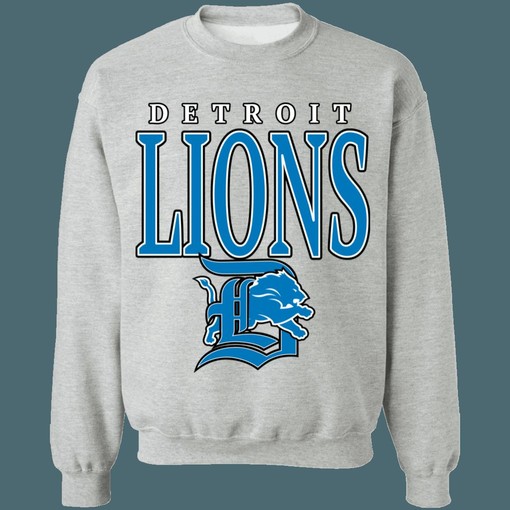 Vintage 90's NFL Detroit Lions Lover Sweatshirt Hoodie American Football