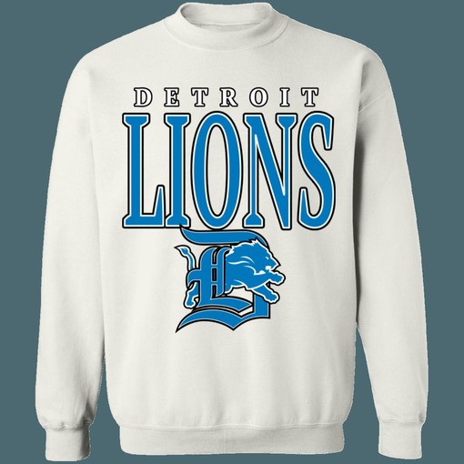 Vintage 90's NFL Detroit Lions Lover Sweatshirt Hoodie American Football - Image 2