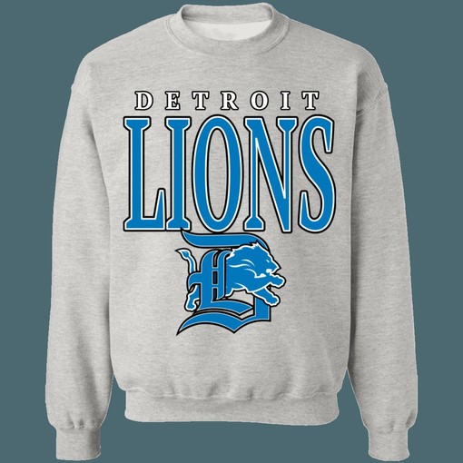 Vintage 90's NFL Detroit Lions Lover Sweatshirt Hoodie American Football - Image 4