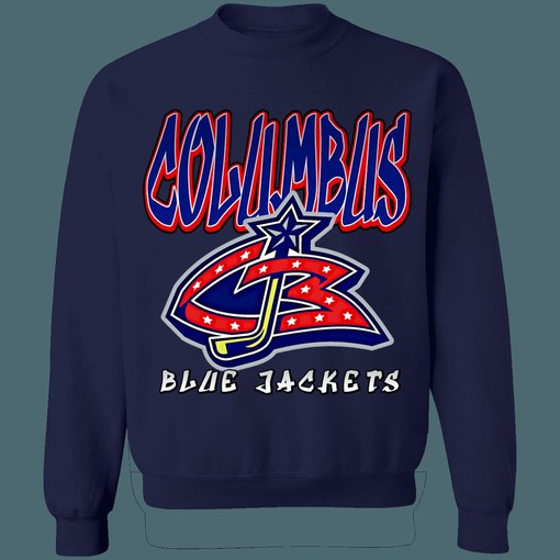 Vintage 90's NHL Columbus Blue Jackets Sweatshirt Hoodie T-Shirt A Must-Have for Hockey Enthusiasts - Image 4