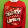 Vintage 90s Nebraska Cornhuskers Fiesta Bowl Champion Sweatshirt with NCAA Shirts and Gifts for Fans