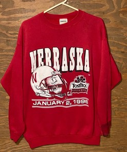 Vintage 90s Nebraska Cornhuskers Fiesta Bowl Champion Sweatshirt with NCAA Shirts for Men and Women