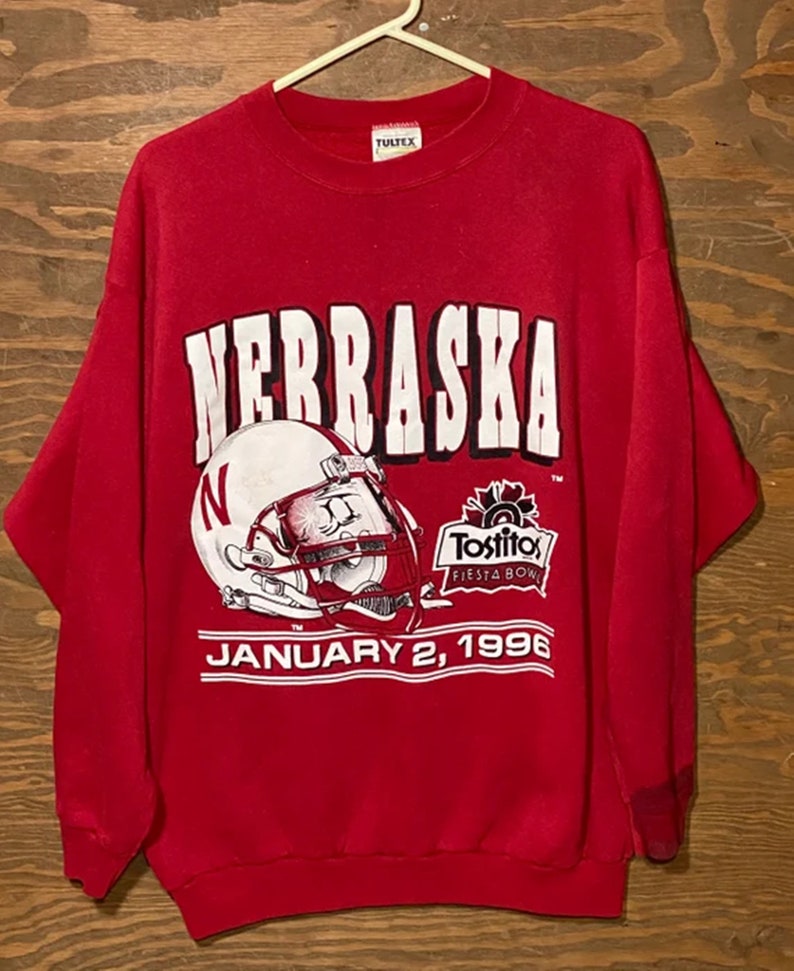 Vintage 90s Nebraska Cornhuskers Fiesta Bowl Champion Sweatshirt with NCAA Shirts for Men and Women