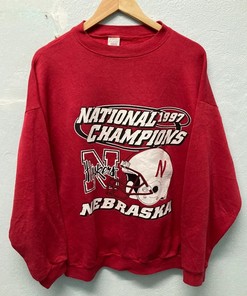 Vintage 90s Nebraska Cornhuskers Sweatshirt, Tee & Hoodie - NCAA Fans Essentials