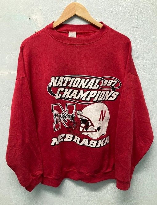Vintage 90s Nebraska Cornhuskers Sweatshirt, Tee & Hoodie - NCAA Fans Essentials