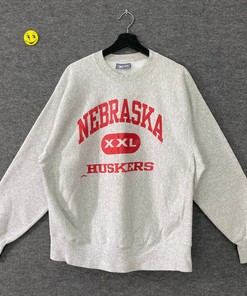Vintage 90s Nebraska Cornhuskers Sweatshirt and Crewneck with University Of Nebraska Logo in Red - NCAA Shirts