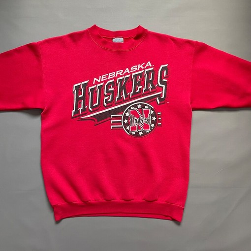 Vintage 90's Nebraska Huskers Crewneck Sweatshirt, NCAA Apparel for Men - Image 2