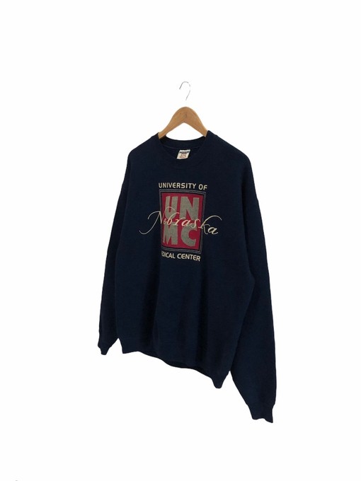 Vintage 90s Nebraska University Huskers Crewneck Sweatshirt NCAA Retro Shirt - Image 2