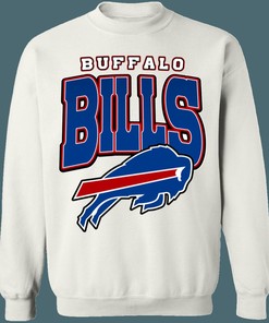 Vintage 90s Nutmeg NFL Buffalo Bills Crewneck Tee, Sweatshirt, and T-Shirt - Unique Gift for NFL Fans - Retro NFL Shirts