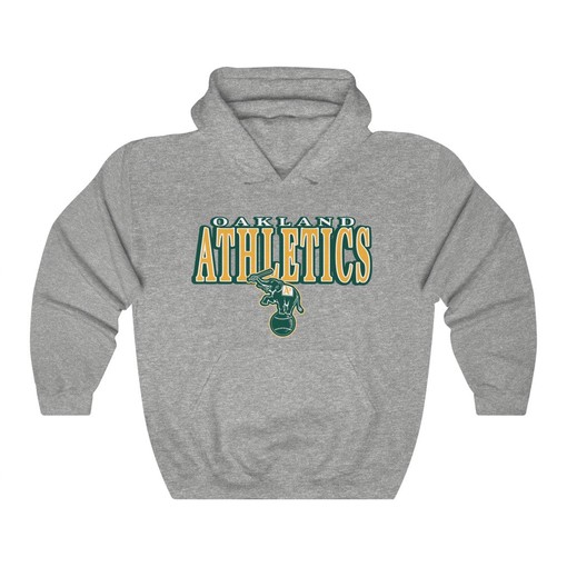 Vintage 90's Oakland Athletics Cool MLB Hoodie Sweatshirt Sports Shirt - Image 4