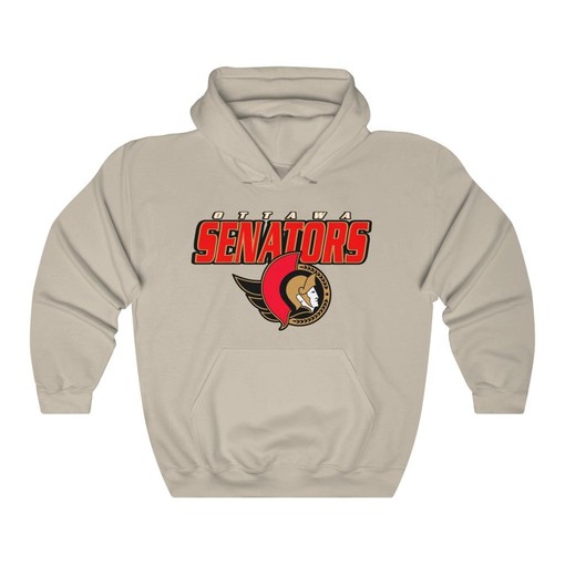 Vintage 90s Ottawa Senators Heavyweight NHL Hoodie Sweatshirt for Fans