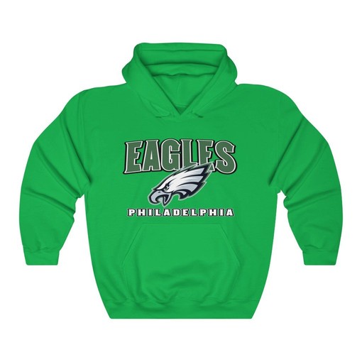 Vintage 90s Philadelphia Eagles NFL Hoodie, Sweatshirt and Sport Shirt - Perfect for NFL Fans and NCAA Sport Shirts. - Image 2