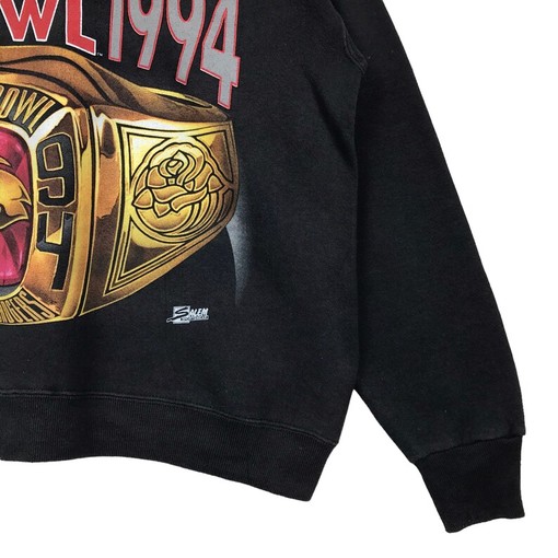 Vintage 90s Rose Bowl Big Logo Wisconsin Badgers Mascot Crewneck Sweatshirt - NCAA Apparel - Image 4