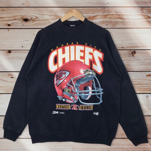 Vintage 90s Salem Sportswear Kansas City Chiefs NFL Sweatshirt