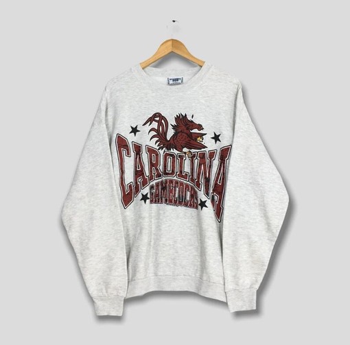 Vintage 90s South Carolina Gamecocks Sweatshirt and Football Shirt, State University Shirt and College Shirts