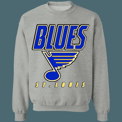Vintage 90's St.Louis Blues NHL Sweatshirt Hoodie TShirt for Hockey Lovers - Image 3