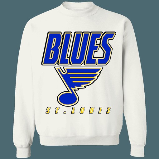 Vintage 90's St.Louis Blues NHL Sweatshirt Hoodie TShirt for Hockey Lovers - Image 4