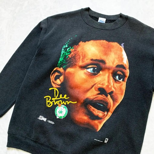 Vintage 90s Style BNA Boston Celtics Dee Brown Apparel for Fans - Unisex Basketball Tee - Image 2