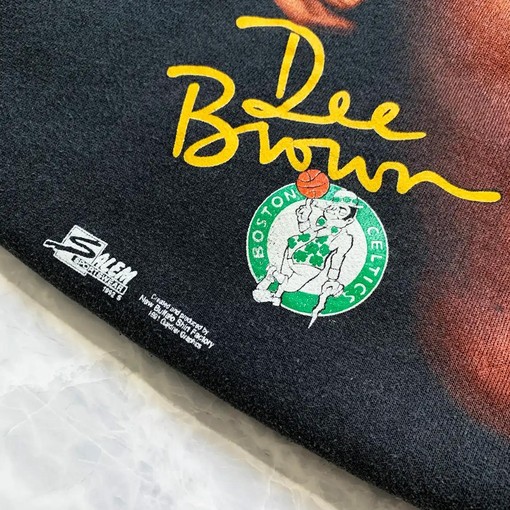 Vintage 90s Style BNA Boston Celtics Dee Brown Apparel for Fans - Unisex Basketball Tee - Image 3
