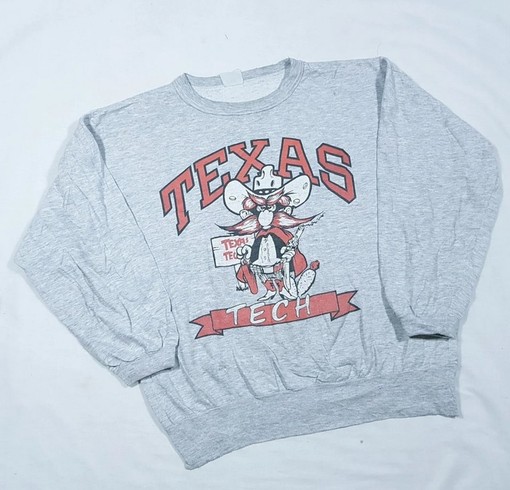 Vintage 90s Texas Tech Sweatshirt, College Shirts, T-shirt, Hoodie