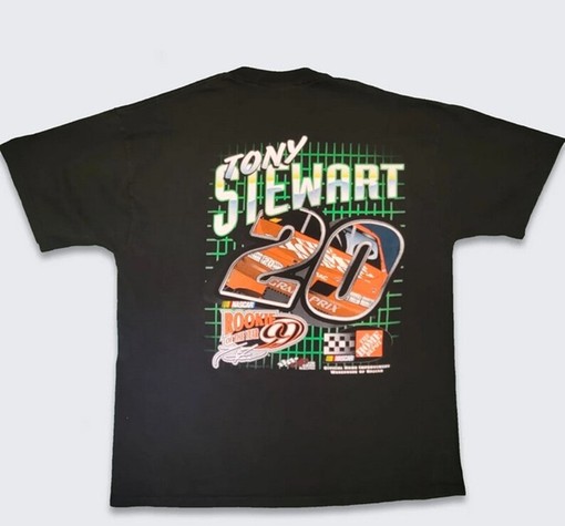 Vintage 90s Tony Stewart NASCAR Rookie of the Year Tee Shirt, Retro NASCAR Shirts, Hoodie - Image 3