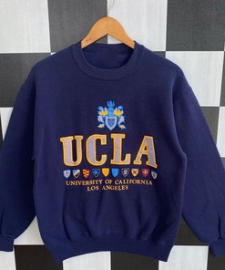 Vintage 90s UCLA Crewneck Sweatshirt, American University Shirt, Retro NCAA Shirts