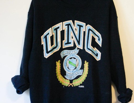 Vintage 90s UNC Tar Heels Sweatshirt and Hoodie, State University Shirt and NCAA Apparel - Image 2